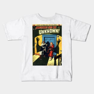 Adventures Into the Unknown Vintage Comic Cover Kids T-Shirt